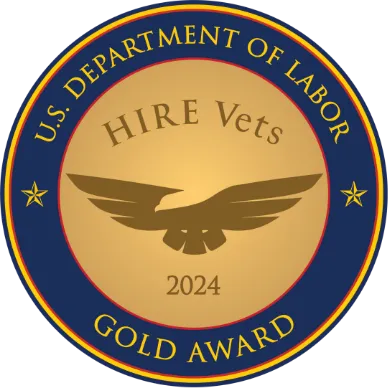 U.S. Department of Labor Hire Vets Gold Award 2024